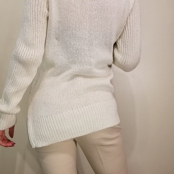 Color Block Black/White Sweater - Picture 6 of 6